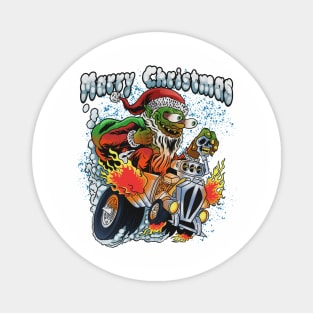 Marry Christmas santa monster fink Magnet